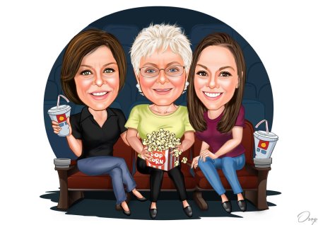 Шарж семейный