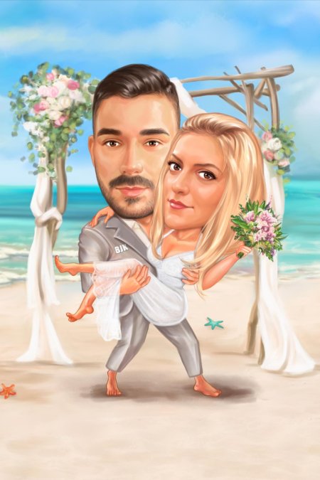 Шарж свадебный