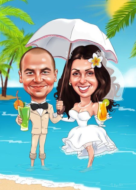 Шарж для пары