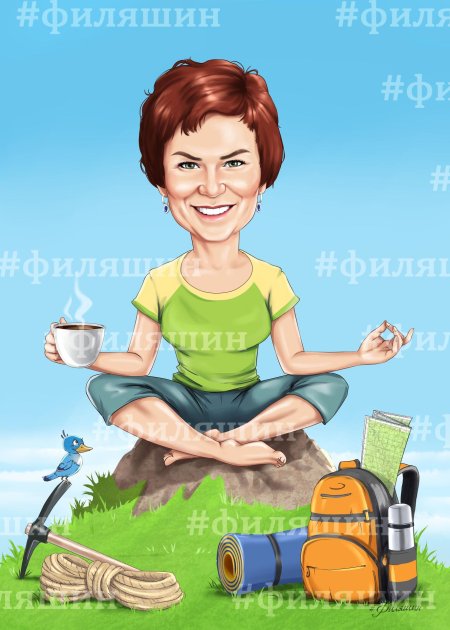 Женщина карикатура