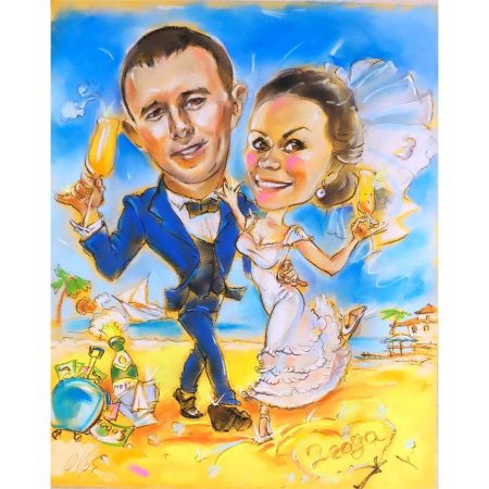 Шарж на свадьбу