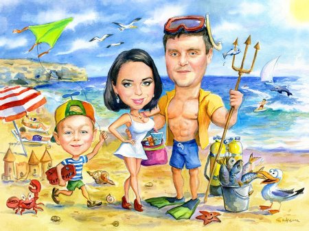 Шарж семейный