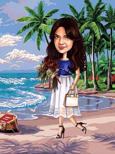 Шарж женский