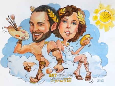 Шарж богиня