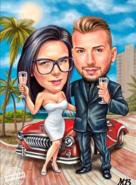 Шарж для пары