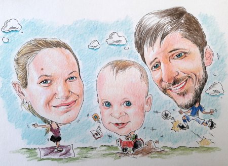 Семейный шарж