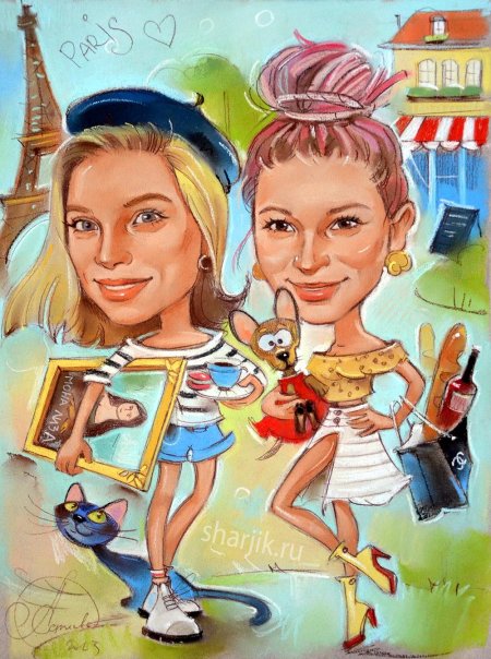 Шарж подруги