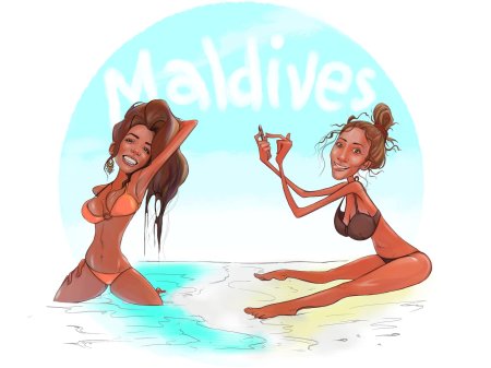 Шарж подружки