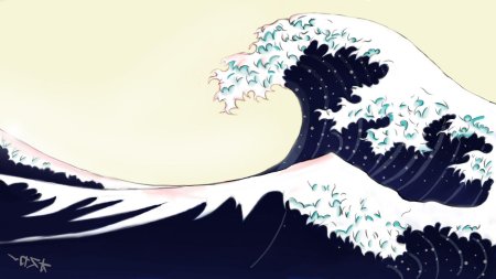 Кацусика хокусай большая волна в канагаве