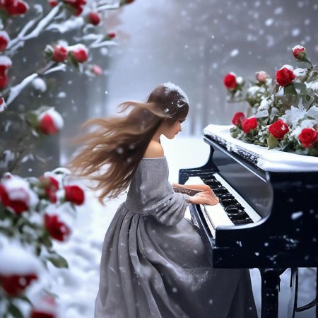 Девушка на пианино