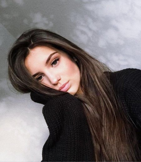 Кареглазая брюнетка