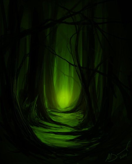 Зеленый арт