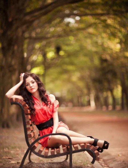 Фотосессия в парке летом