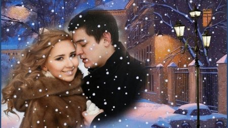 Влюбленные зимой