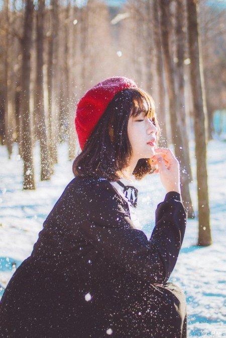 Девушка зима