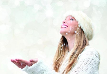 Зима девушка