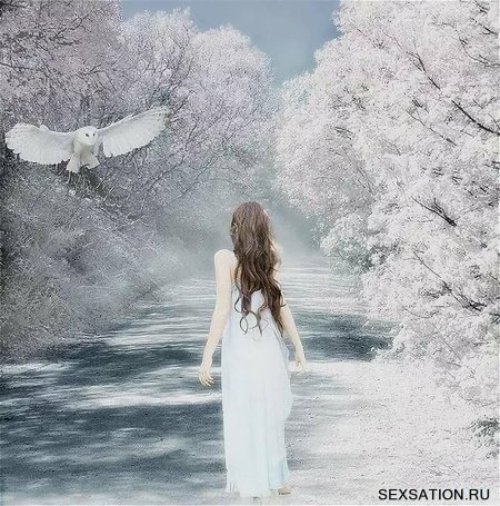 Зима девушка