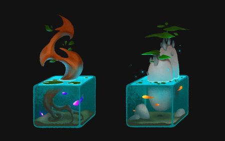 Квадратный аквариум