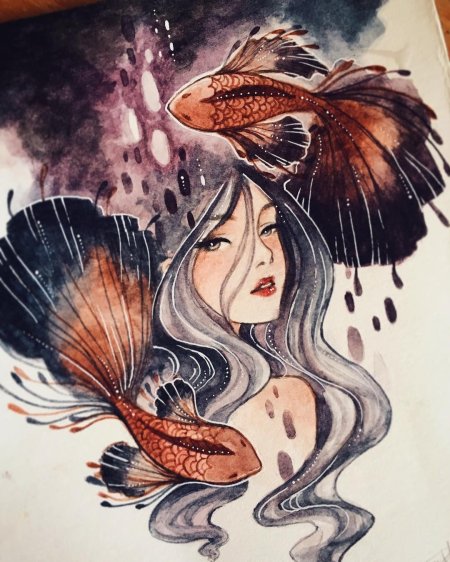 Девушка рыба