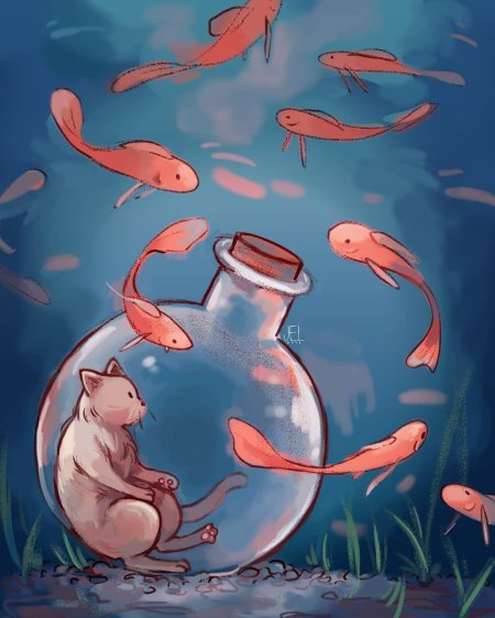 Карпы кои хаяо миядзаки