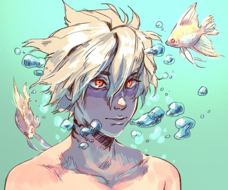 Человек рыба арт