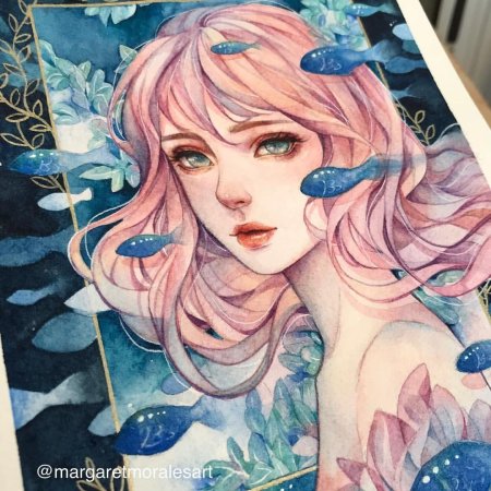 Маргарет моралес акварель