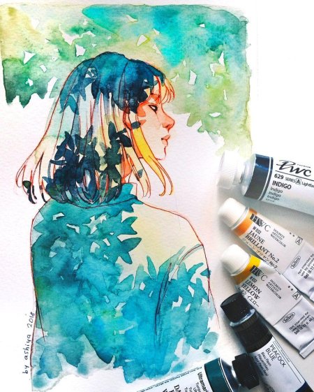 Акварель рисунки