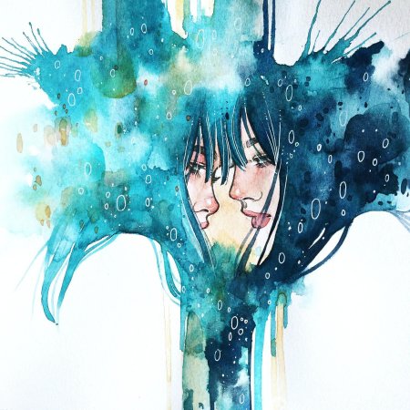 Аниме акварелью