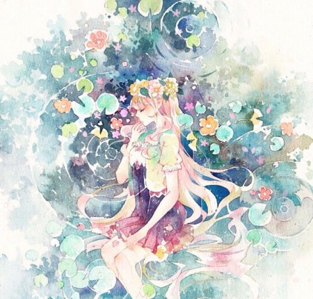 Аниме акварелью