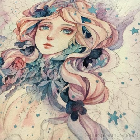 Маргарет моралес акварель