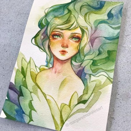 Маргарет моралес акварель