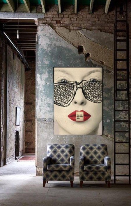 Картины для интерьера в стиле лофт