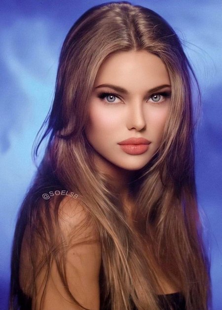 Красивая лицо