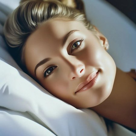 Красивое женское лицо