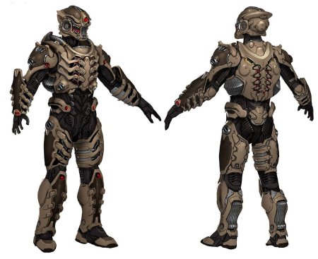 Doom 2016 преторианская броня