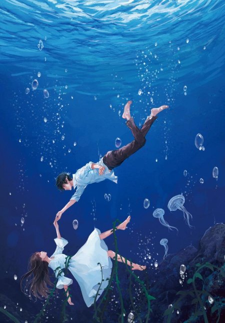 Тонущий человек под водой