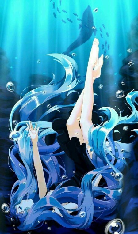 Красивая аниме девушка