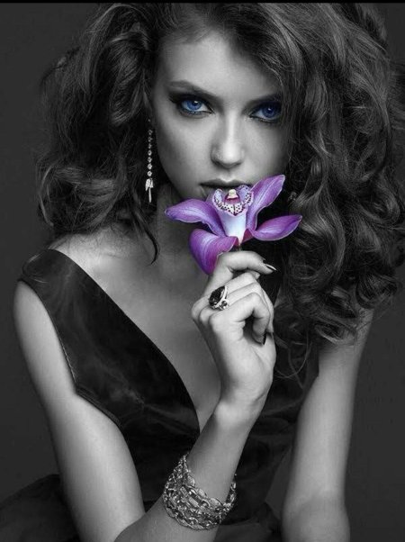 Фотосессия с цветами