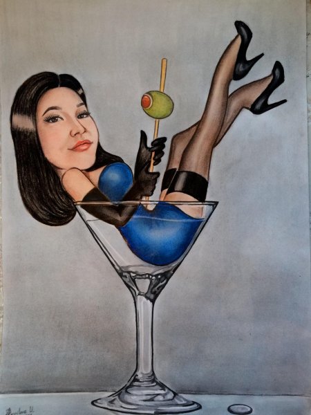 Женщины в шаржах на юбилеи