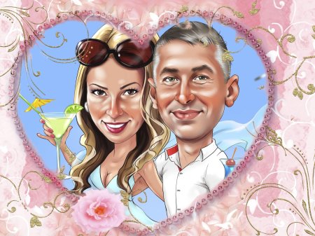 Шарж для пары