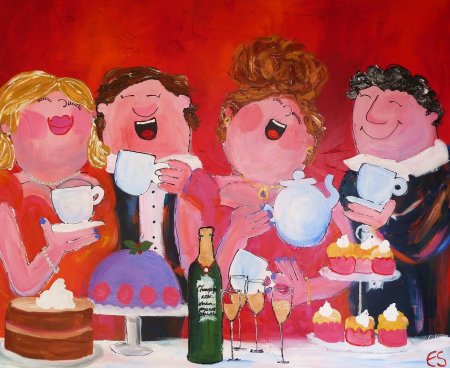 Застолье рисунок