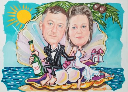 Свадебный шарж