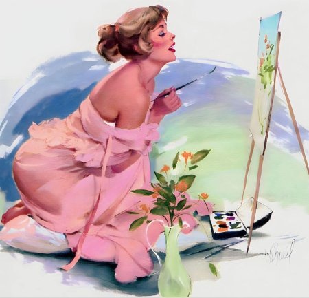 Рисованные женщины