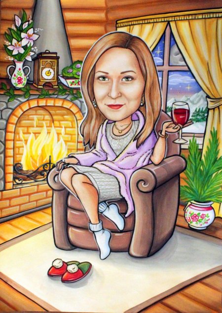 Шарж женщина