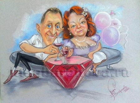 Свадебный шарж