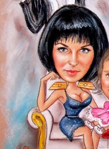 Шарж девушка