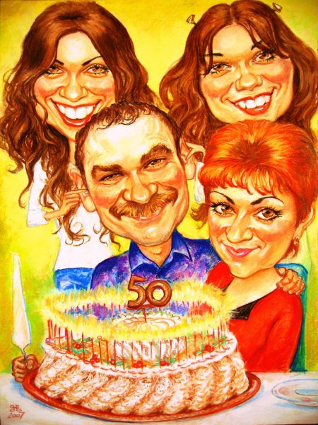 Шарж юбилей