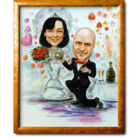 Шарж свадебный