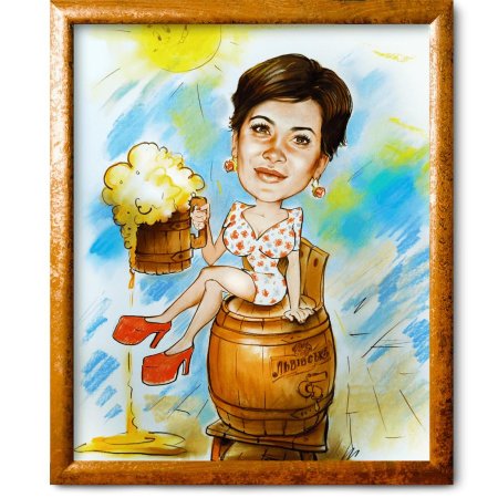 Шарж девушка