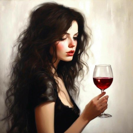 С бокалом вина